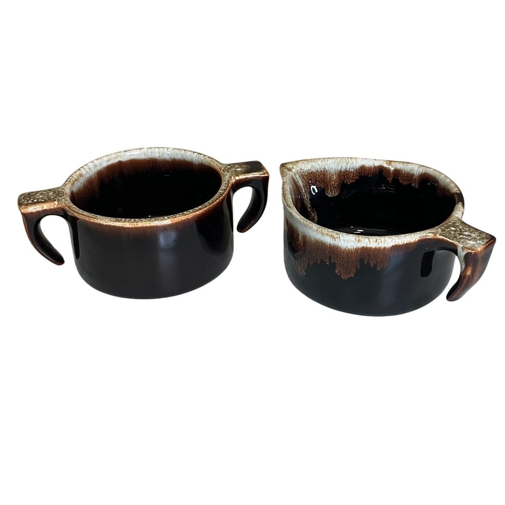 Vintage Gourmet Fine Earthenware Pfaltzgraff Pottery Sugar and Creamer MCM 60s